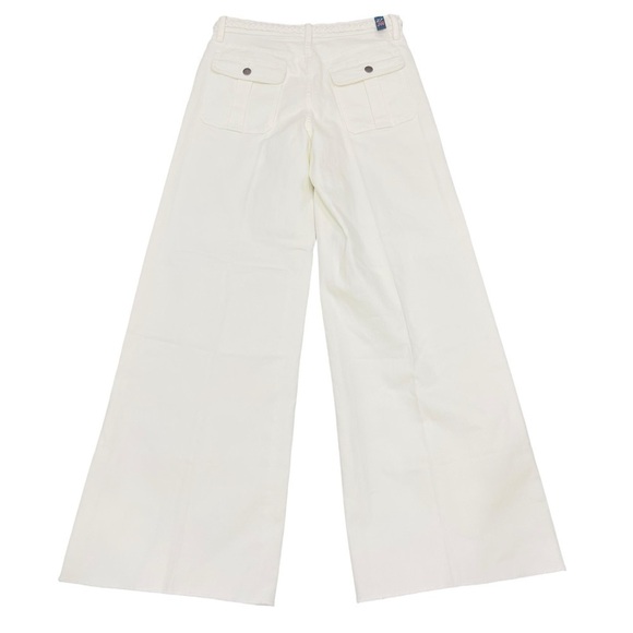 Johnny Was The Braided Wide Leg High Rise Stretch Jean White $278 NWT - Picture 6 of 11